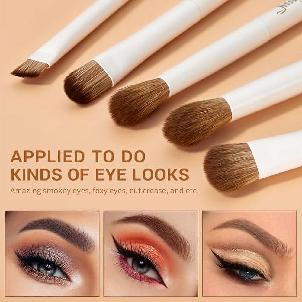 Jessup Makeup Brushes 14Pcs Makeup Brush Set Premium Synthetic Light Gray T329