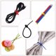thumbnail image 5 of Bridas de silicona Uxcell de 8 pulgadas, 20 piezas, bridas de goma reutilizables para organizar bolsas de comida, cables ajustables, clip de bolsa, negro, 5 of 6