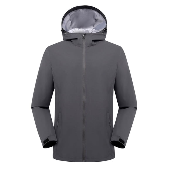Women's Waterproof Rain Jacket Outdoor Lightweight Windproof Hooded Raincoat for Hiking Travel Gym Trench Coat Going Out Top Ladies