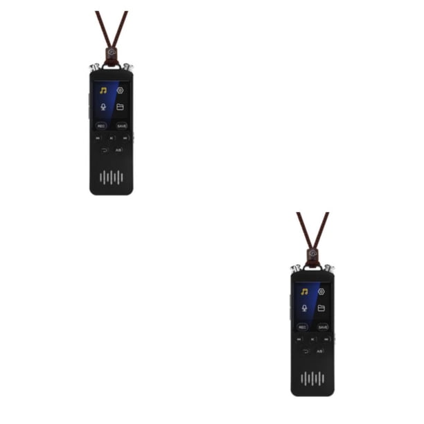Methold Manténgase organizado Grabadora de voz digital profesional Almacenamiento seguro incluido Grabadoras de voz digitales Negro 64G Negro 64G 2Conjunto