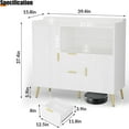thumbnail image 2 of QinaQin 40-Inch Sideboard with Storage, Kitchen Cabinet, Microwave Cabinet, Coffee Bar Cabinet, with 2 Drawers and 2 Doors, Suitable for Kitchen, Dining Room, and Entryway, 2 of 6