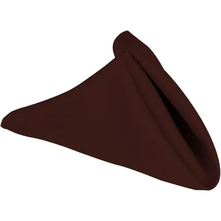 

LinenTablecloth 17-Inch Polyester Napkins (1-Dozen) Chocolate