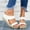 White, variant on AOOCHASLIY Women Sandal Clothes Summer Slipper Open Toe Comfy Breathable Beach Casual Wedges Shoes
