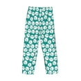 thumbnail image 3 of Lsque Green Baseball Print Men's Pajama Pants, Lounge Pant - Comfortable Home Wear,Elastic Waistband, Stylish Design-Medium, 3 of 9