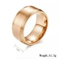 thumbnail image 2 of 10mm Men's Band 316L Stainless Steel Rose Gold/Silver/Gold/Black Rings Size 7-12, 2 of 8