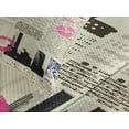 thumbnail image 4 of Ambesonne United States Quilted Bedspread Set 3 Pcs, NYC Newspaper, King Size, Multicolor, 4 of 5