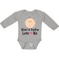 thumbnail image 3 of Inktastic Mimi and Poppop Love Me Grandchild Boys or Girls Long Sleeve Baby Bodysuit, 3 of 5