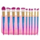 thumbnail image 1 of Juego de brochas de maquillaje de colores, 10 Uds., sombra de ojos, base, colorete, con bolsa de almacenamiento, 1 of 8