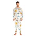 thumbnail image 3 of FORMRS Onesies Pajama for Adults Unisex Hoodie Winter Jumpsuit One Piece Sleepwear, Sizes S-2XL, Rainbows Pattern, 3 of 7