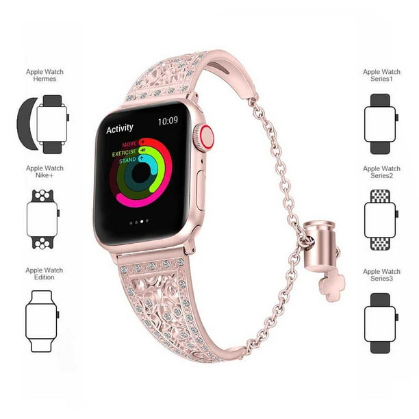 Correa Extensible Acero Para Apple Watch Series Se 5 4 3 Levamdar 2033274 9 Walmart en linea