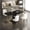 Black, variant on Katboc 63in Rectangular Dining Table, Faux Marble Texture MDF Kitchen Table for 4-6 People, Dining Room & Apartment