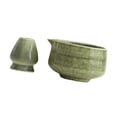 thumbnail image 4 of Ceramic Matcha Bowl Tazón de té de para mezclar, con soporte para , hecho a mano para amantes del té de café con leche amigo, 4 of 8