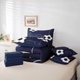 thumbnail image 6 of Erosebridal Football Games 7-Piece Twin Bedding Sets For Kids,Boys Sports Theme Bedding Comforter Set,Reversible navy blue, 6 of 7