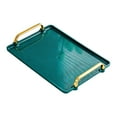 thumbnail image 1 of Rongfmy Serving Tray with Handle Storage Organizer Coffee Table Tea Tray Vanity Tray green medium, 1 of 9