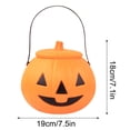 thumbnail image 3 of EUDIDV Haunted House Lights Mantianxing Pumpkin Lantern Halloween Children's Pumpkin Bucket Lantern Handheld Prop Rotating Luminous Music Decoration Halloween Decorative Lights, 3 of 6