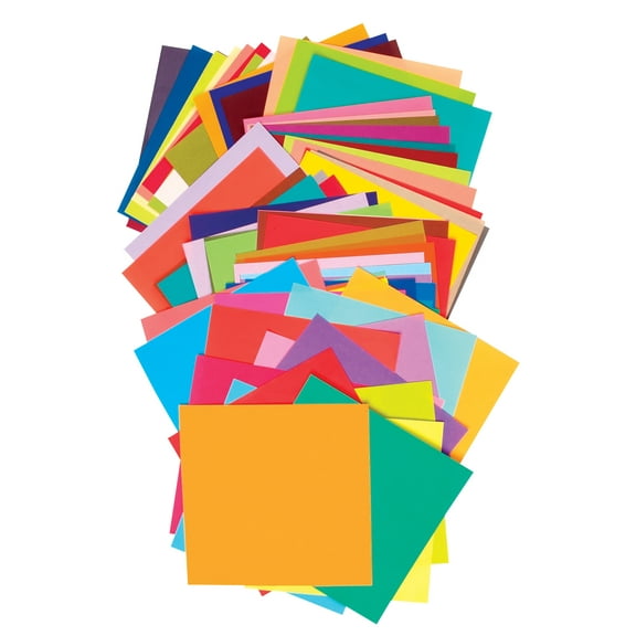 Aitoh Square Origami Paper, 5-7/8 X 5-7/8 in, Assorted Color, Pack of 100