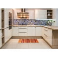 thumbnail image 5 of Ahgly Company Indoor Square Contemporary Neon Red Abstract Area Rugs, 3' Square, 5 of 6
