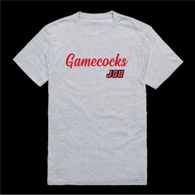 W Republic 554-126-HG2-03 Jacksonville State Gamecocks Script T-Shirt, Heather Grey - Large