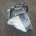 thumbnail image 2 of ICOPUCA Baby Car seat Cover Carseat Canopy babies Carrier covers 2 layers for baby gray,with white dotted minky, 2 of 7