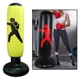 thumbnail image 4 of SACO DE BOXEO INFLABLE 160CM SACO DE ARENA CON VASO PVC ALIVIO DE PRESION - Amarillo Sunnimix puñetazos juguetes de fitness, 4 of 8