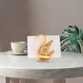 thumbnail image 4 of TABLETREANDS Soporte Para Servilletas Dorado De Aleación Zinc Con Artístico De Cisne Para Eventos, 4 of 6