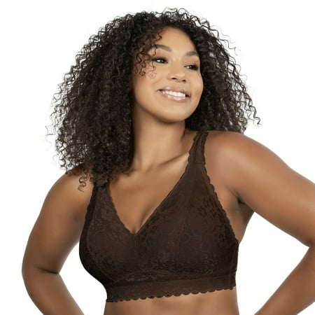 

Adriana Wire-Free Lace Bralette - Deep Nude