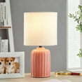 thumbnail image 6 of Mainstays 12.75 Inch Ceramic Table Lamp with White Fabric Shade, 6 of 6