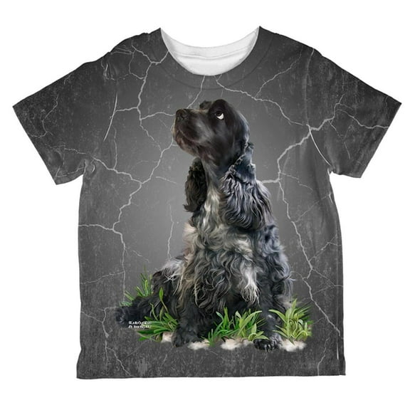 English Cocker Spaniel Live Forever All Over Toddler T Shirt Multi 2T