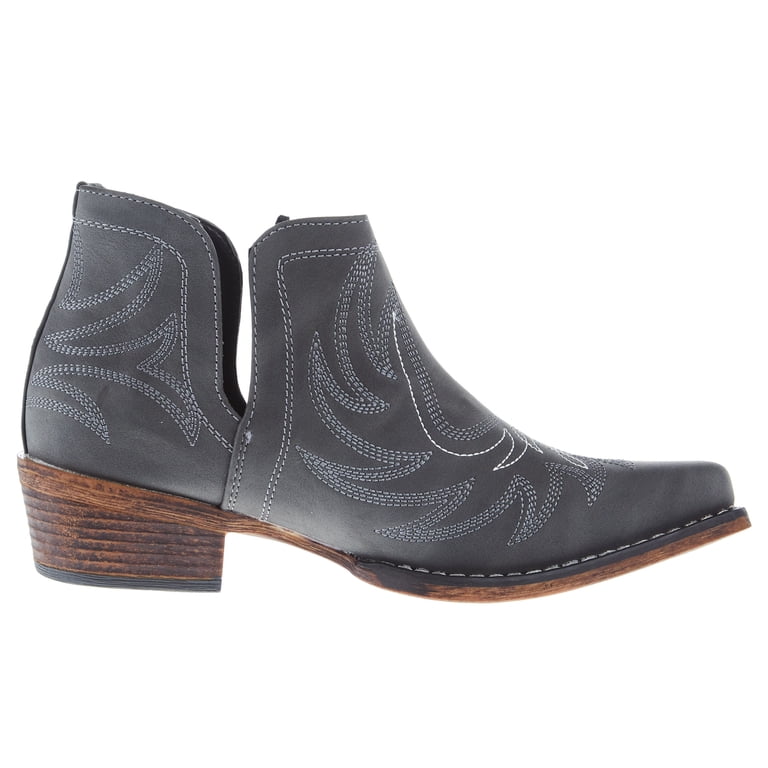 Roper Footwear Womens Roper Ava Faux Leather Snip Toe Bootie  display picture 2