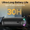 thumbnail image 5 of VEAT00L Bluetooth speaker, Wireless Portable Bluetooth Speaker with IPX7 Waterproof, Up to 30H Playtime,30W Powerful Bass,BT5.4,LED Lights,TWS Pairing for Home/Party/Outdoor/Beach,Birthday Gift, 5 of 8
