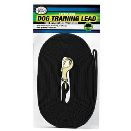10-Foot Cotton Web Lead, Black Multi-Colored