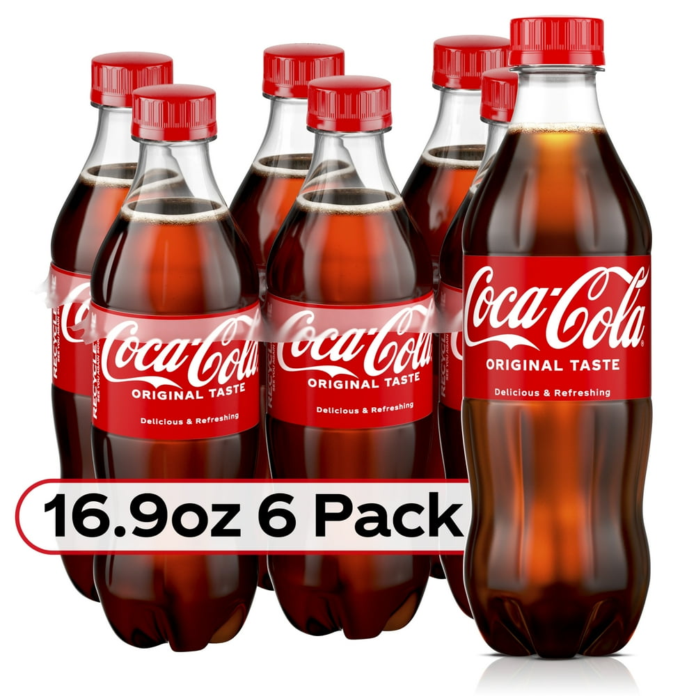 CocaCola Soda Soft Drink, 16.9 fl oz, 6 Pack