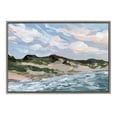 thumbnail image 2 of Kate and Laurel Sylvie Michigan Sand Dunes Framed Canvas Wall Art by Emily Kenney, 23x33 Gray, Modern Abstract Beach Sands Art for Wall, 2 of 6