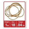 thumbnail image 3 of Universal Rubber Bands, Size 18, 0.04" Gauge, Beige, 1 lb Box, 1,600/Pack -UNV00118, 3 of 4