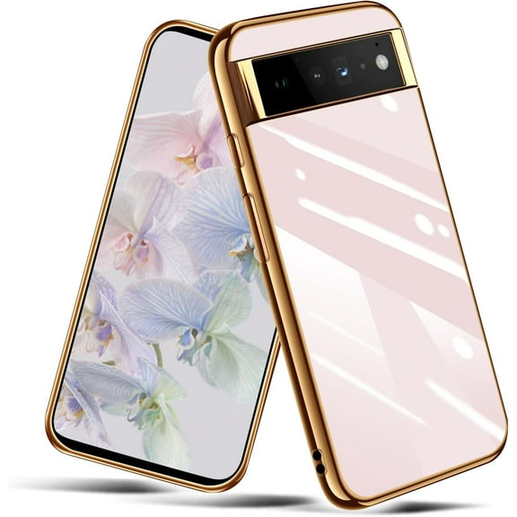 Compatible with Google Pixel 6 Pro 5G Case (6.7 inch) Ultra-Thin Shockproof Phone Cases Slim Soft Flexible TPU Silicone Protective Cover - Pink