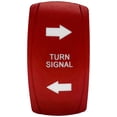 thumbnail image 2 of OZ-USA	Turn Signal Light On/Off/On Red Rocker Switch 4-Pin for UTV Trucks Golf Carts Boats Compatible with Polaris RZR Can-Am Yamaha YXZ Honda Pioneer Dash Panels, 2 of 6