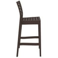 thumbnail image 6 of 42.5" Brown Solid Refined Patio Bar Stool, 6 of 8