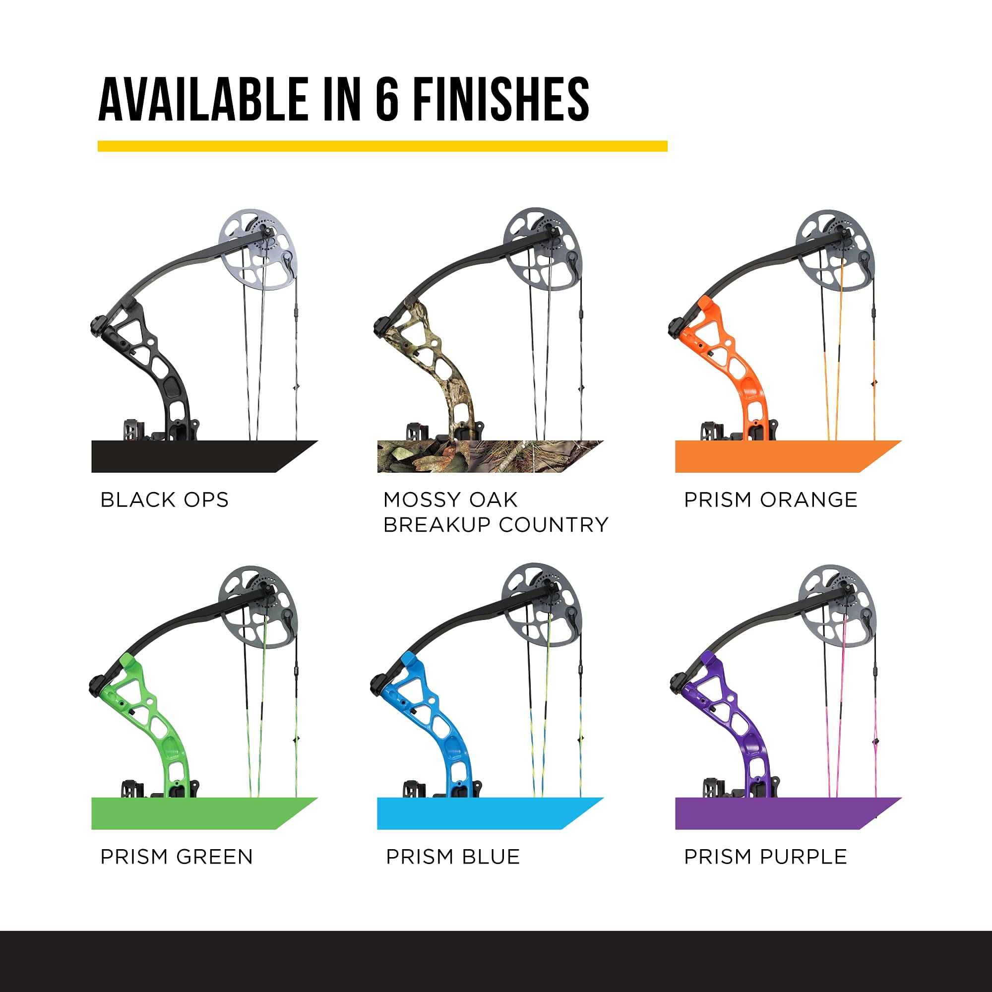 Diamond Archery B12706 Prism Electric Blue RH 18-30" 5-55lbs Compound Bow