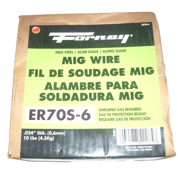 Forney ER70S-6 Mig Welding Wire .024 Dia for Shielding Gas  10 lb x 2 Rolls