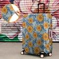 thumbnail image 4 of Blue Orange Sunflower Leaf Pattern Luggage Cover Fashion Suitcase Cover Baggage Covers Fit 25-28 Inch Luggage (Go Travel), 4 of 5
