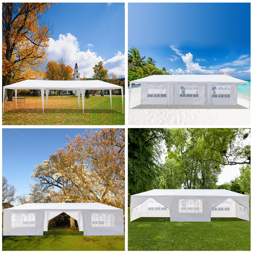 Outdoor 10'x30' Party Wedding Tent, Heavy Duty Canopy Gazebo, Maximum 50 People Outdoor 10'x30' Party Wedding Tent, Heavy Duty Canopy Gazebo, Maximum 50 People