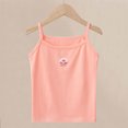 thumbnail image 2 of ZACPNCV Girls Undershirts Toddler Camisole Cotton Spaghetti Straps Sleeveless Cami Dance Tank Tops for Girls Pink 6-7 Years, 2 of 4