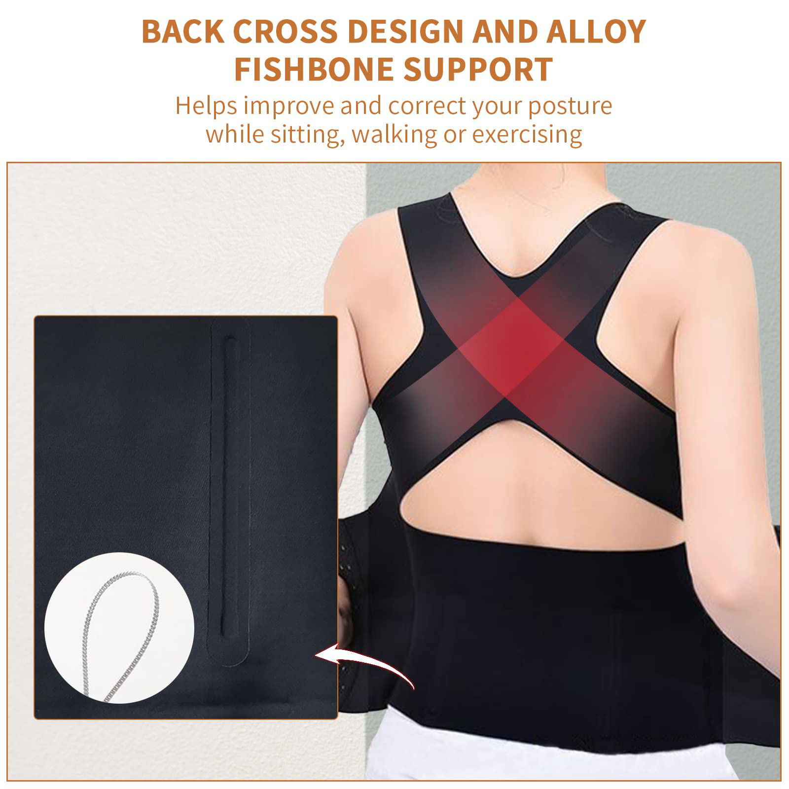 Buy Sensual Lady 3-in-1 Waist Buttoned Bra Shapewear, Corset Body Shaper  for Women Tummy Control, Waist Trainer Vest for Women, Women's Shapewear