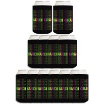 Mardi Gras Accessories Mardi Gras Word Art 12-Pack Can Coolers Coolies