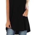 thumbnail image 3 of Gvmfive Women Summer Casual T Shirt Plain Short Sleeve Tunic Tops Loose Blouse, 3 of 5
