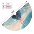 thumbnail image 3 of Yiaed Astronaut Contemplating Planet Print Christmas Tree Skirt , Tree SkirtsTree Mat for Christmas Winter Holiday Indoor Decorations-30", 3 of 7