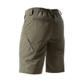 thumbnail image 4 of Zimjoy Men's Ripstop Water Resistant Tactical Cargo Shorts with Belt Multi Zipper Pocket Quick Dry Knee Length Outdoor Hiking Work Utility Shorts Army Green L, 4 of 9