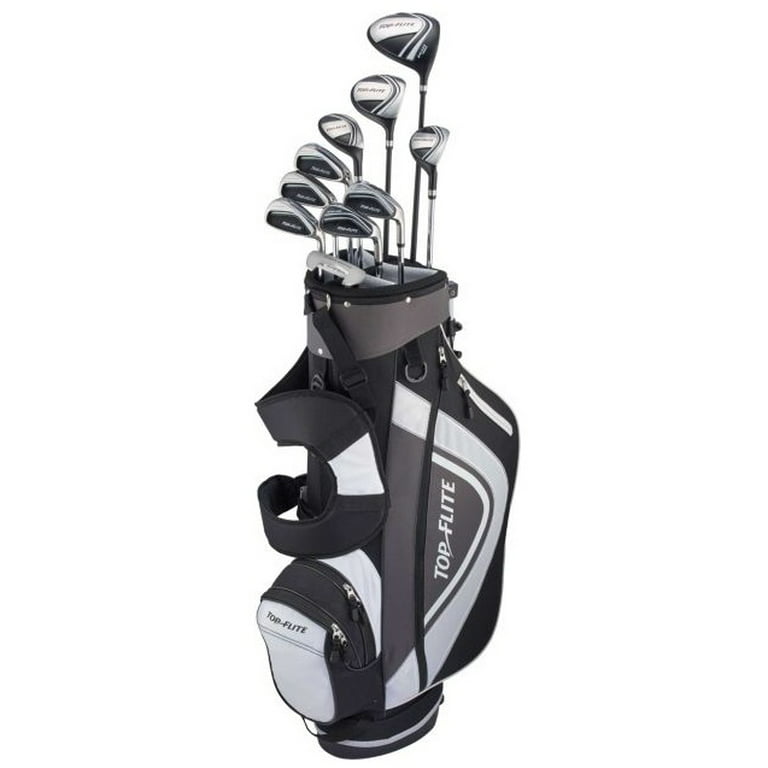 Pinpoint undertøj Lave om Top Flite XL 13-Piece Complete Golf Set (Graphite) RH Black/Grey New 2018 -  Walmart.com
