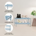 thumbnail image 4 of Design Ideas Étagère de Rangement en Métal à 2 Niveaux, Bleu Ciel, 4 of 8