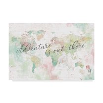 Trademark Fine Art 'World Adventure I' Canvas Art by Katie Pertiet